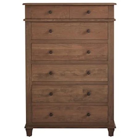 Customizable Solid Wood 7-Drawer Chest